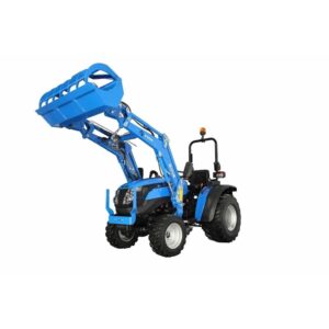Tracteur 4 roues motrices SOLIS 20 roues mixtes 220/55R12 et 280/70R16.